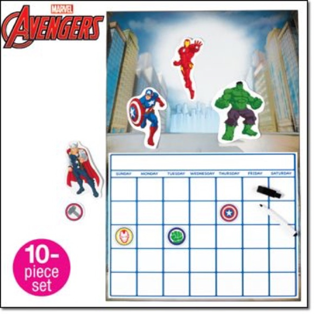 Marvel 1Opc dry erase calendar from Avon