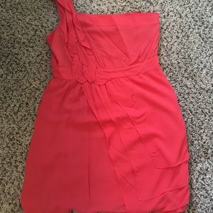 BCBG One Shoulder Mini Dress