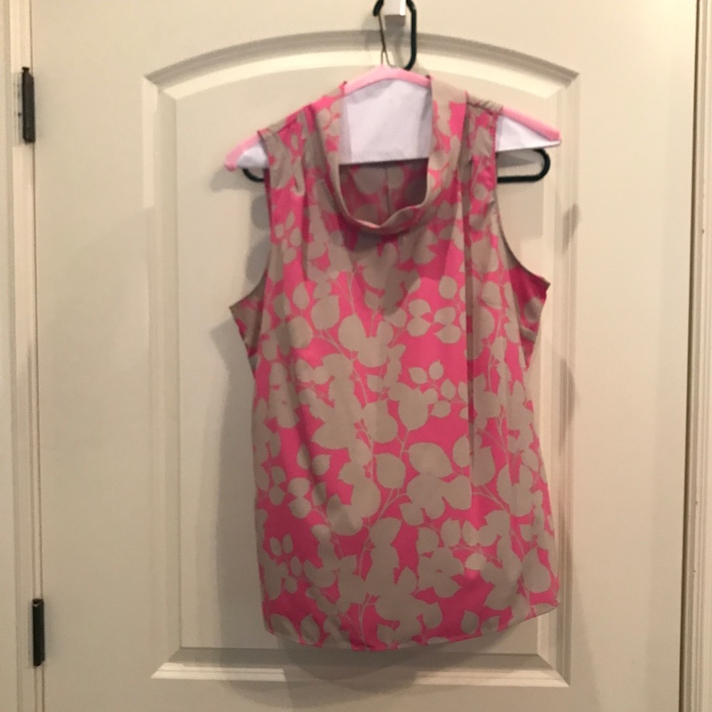 Banana Republic Pink & Gray sleeveless