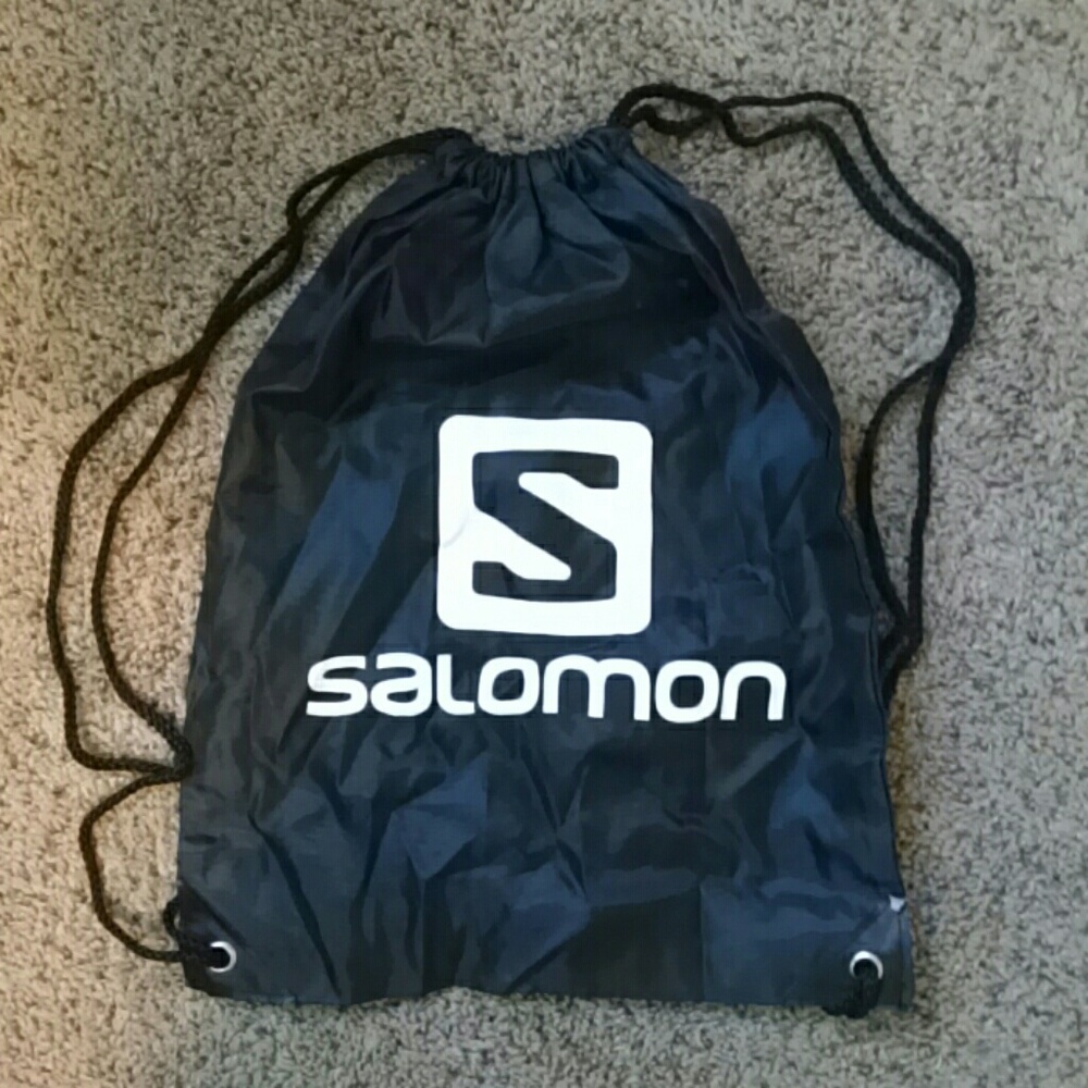 Black Salomon drawstring bag! FREE w/any purchase!