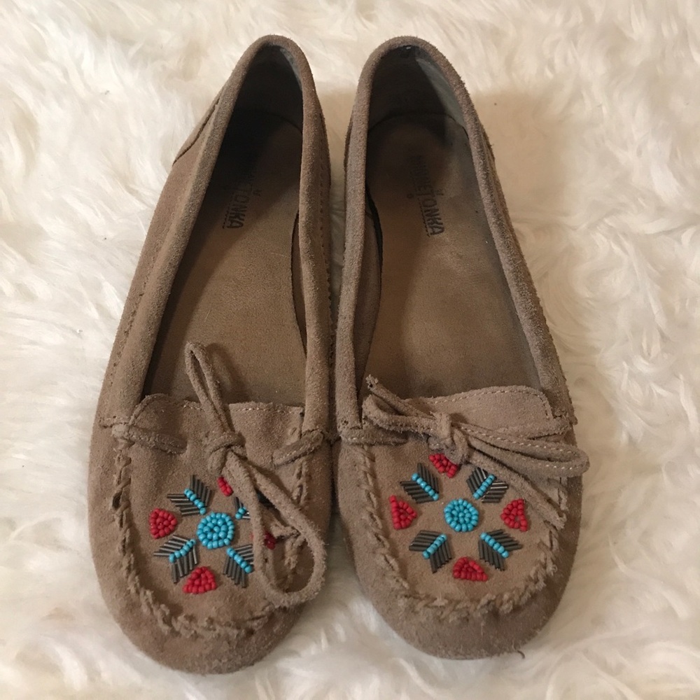 Beaded Minnetonka moccasins