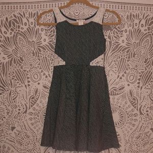 A dark blue dress