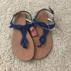 Blue sandals