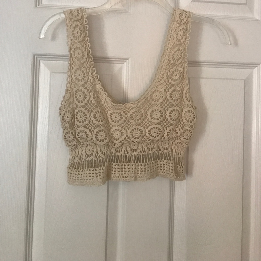 Crochet crop top from urban outfitters