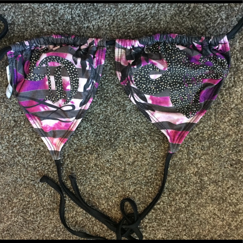 Sparkly crash and burn bikini