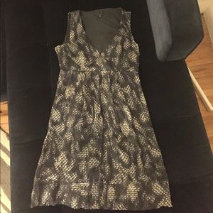 Theory blue-grey pattern short dress