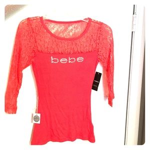 Bebe 3/4 sleeve top
