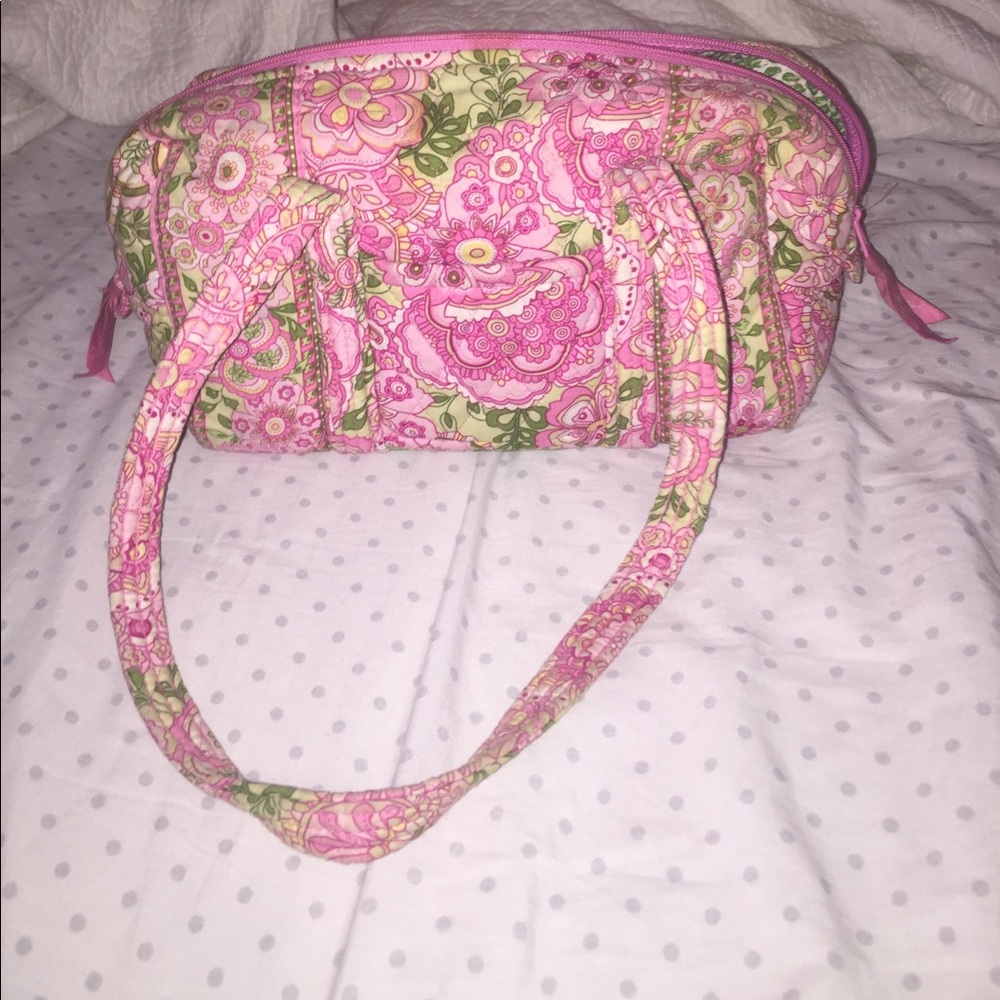 "Pink Petal" Vera Bradley Purse and Small Clutch