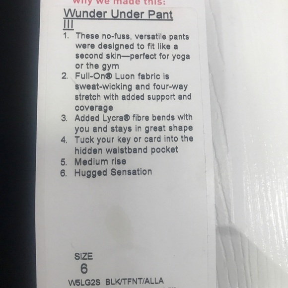 Lululemon Wunder Under Leggings - Picture 3 of 3