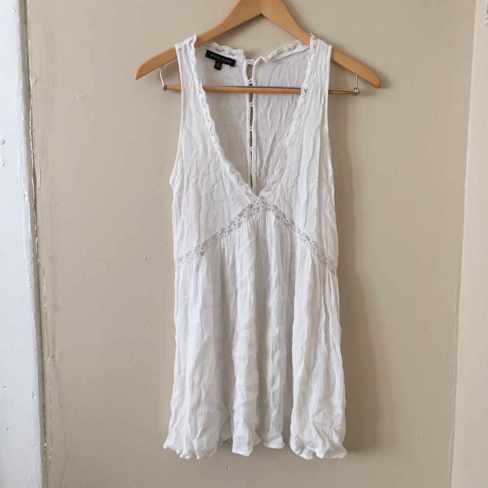 White Lace Shift Dress