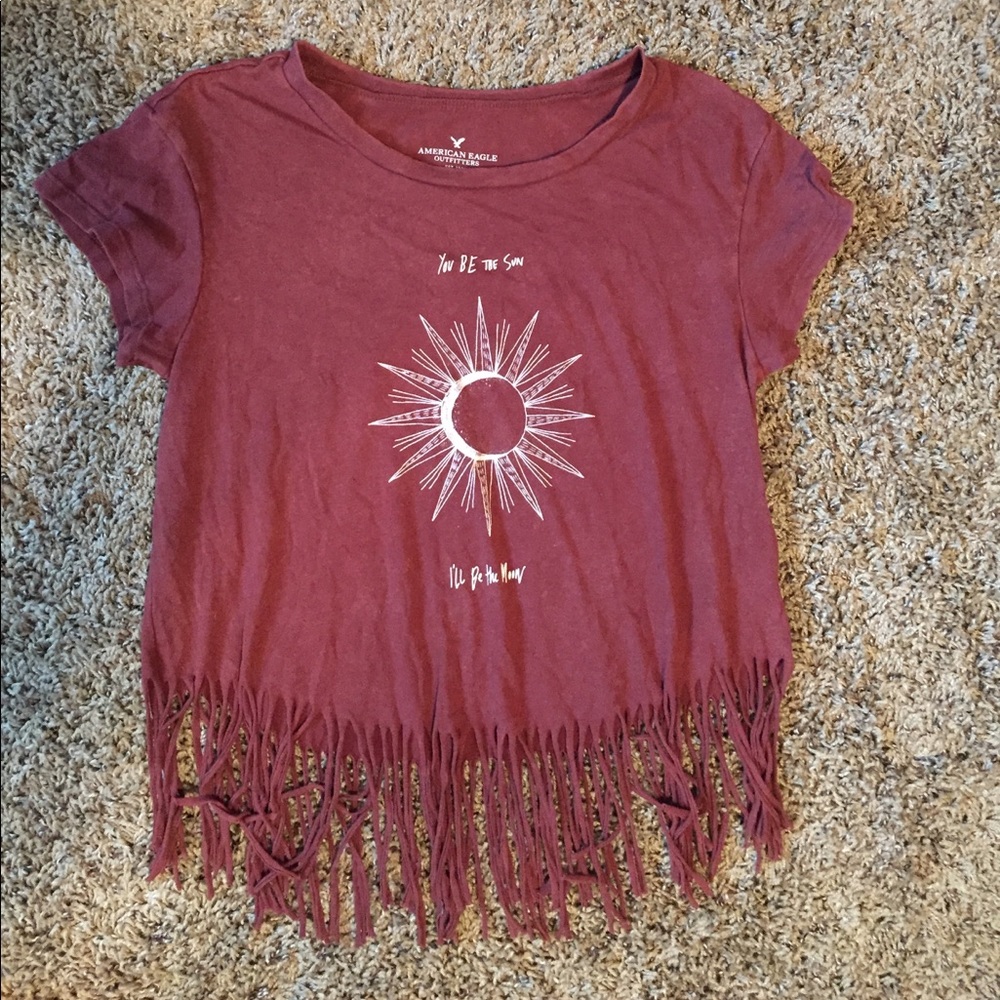 YOU BE THE SUN Tassled shirt