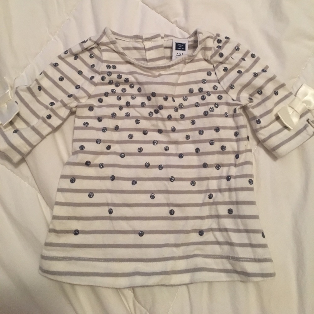 Janie and Jack Striped Graphic T