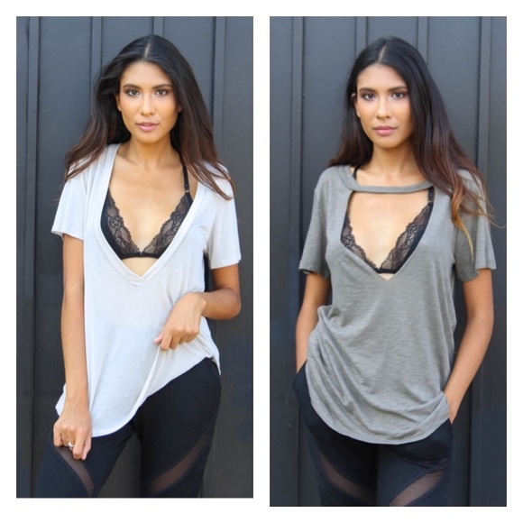 Tops - CHOCKER OLIVE EDGE OVERSIZED TEE