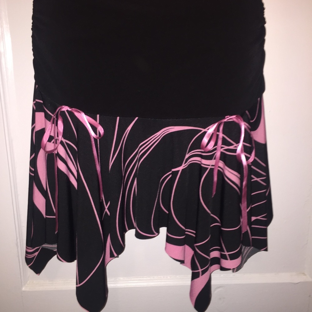 Black and pink skirt