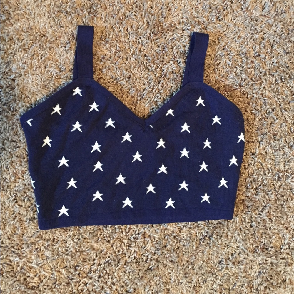 American flag crop top