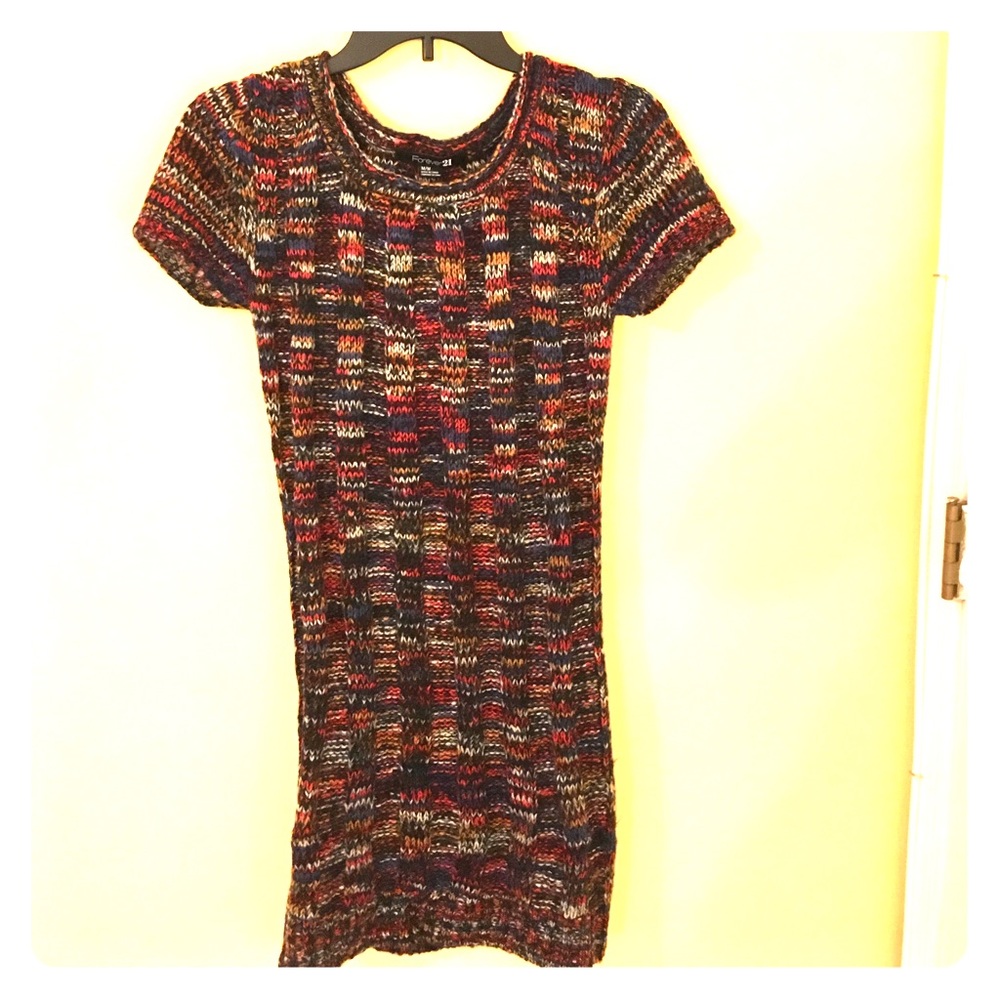 Multi-colored sweater dress!