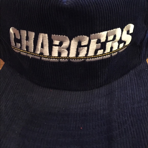 Blue Chargers Corduroy Baseball Hat 