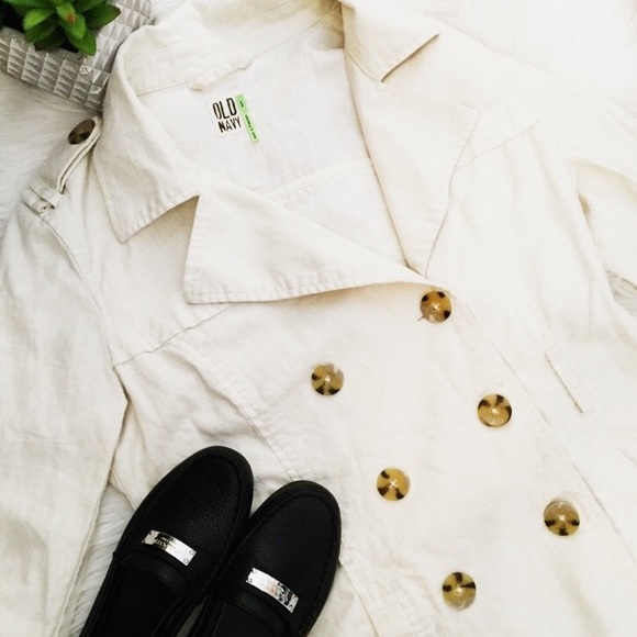 Old Navy Jackets & Blazers - Old Navy Lightweight Cotton Linen Jacket