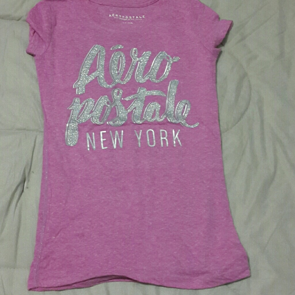 Aropostal pink/purple tee shirt