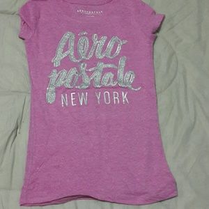 Aropostal pink/purple tee shirt