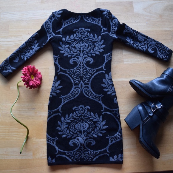 FOREVER 21 Black and Grey Mini Dress - M - Picture 3 of 8