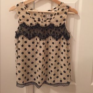 Polka dot boutique top