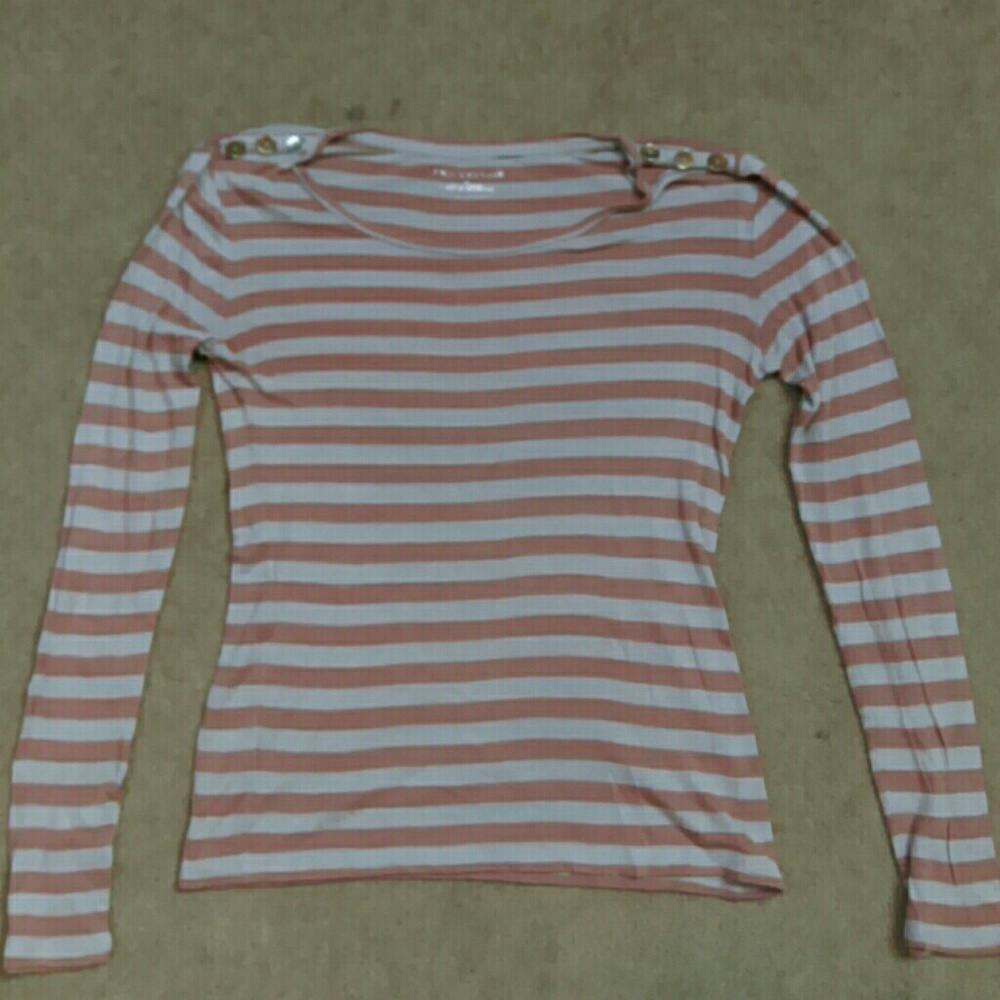 Rose-striped sweater by Ann Taylor