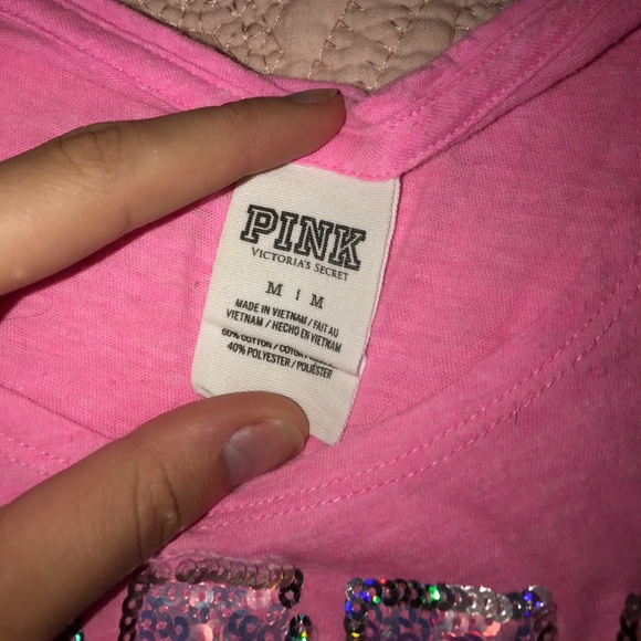 Pink by Victoria secret sparkly tank - Picture 2 of 2