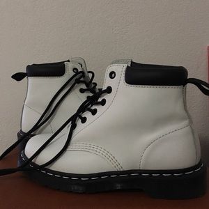 Dr Martens white boots