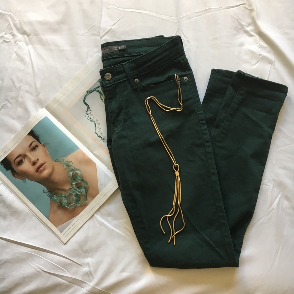 Levi's Demi Curve forest green skinny jeans - 27/4