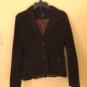 Beautiful dark brown corduroy blazer.