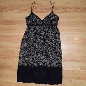 Unique black and white dress