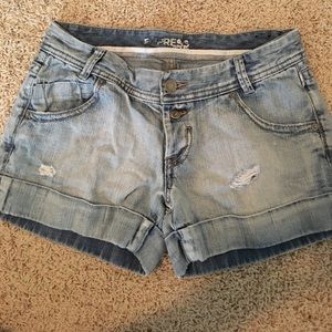 Express Denim Shorts