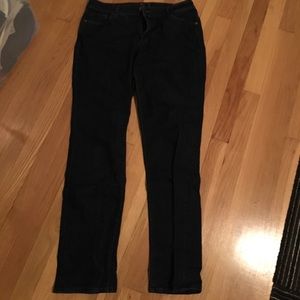 Curvy straight leg jeans dark wash