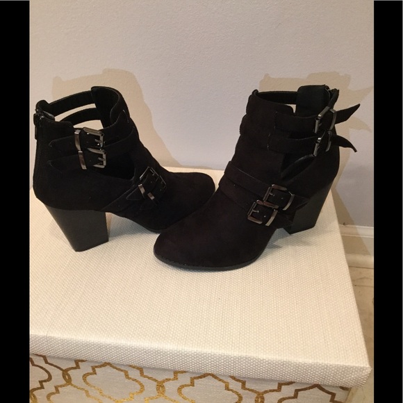 Charlotte Russe Shoes - Cut Out Open Buckle Shoes - Size 8