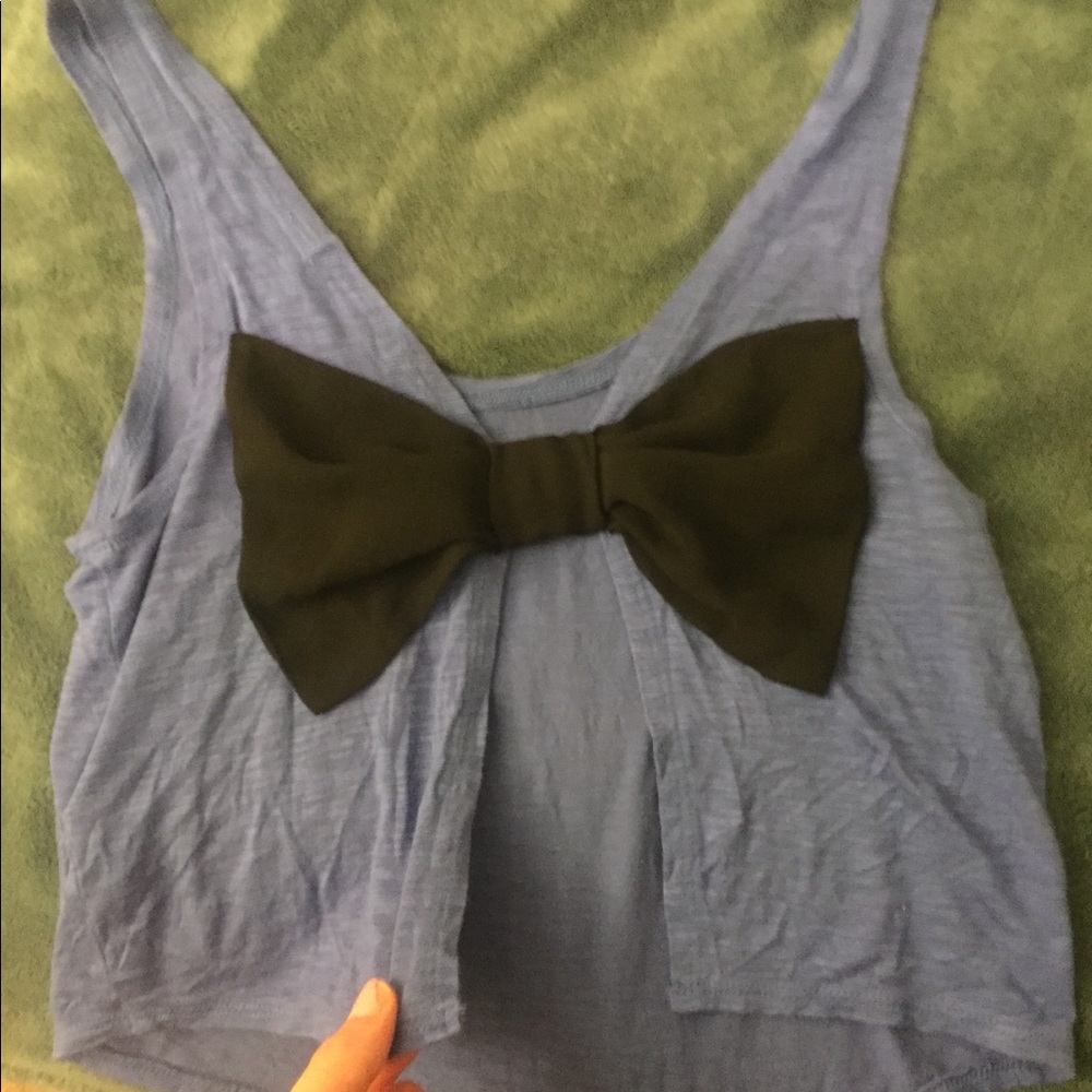 Open back crop top