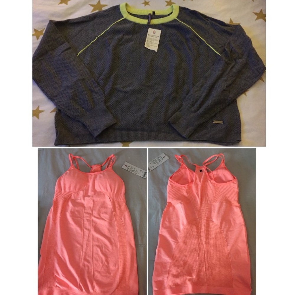 NWT Sweaty Betty tank/sweater lot