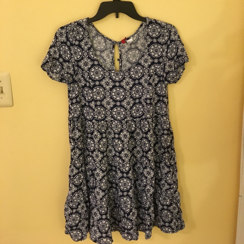 Beautiful blue and white patterned dress