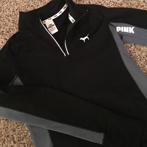 victoria secret pink quarter zip