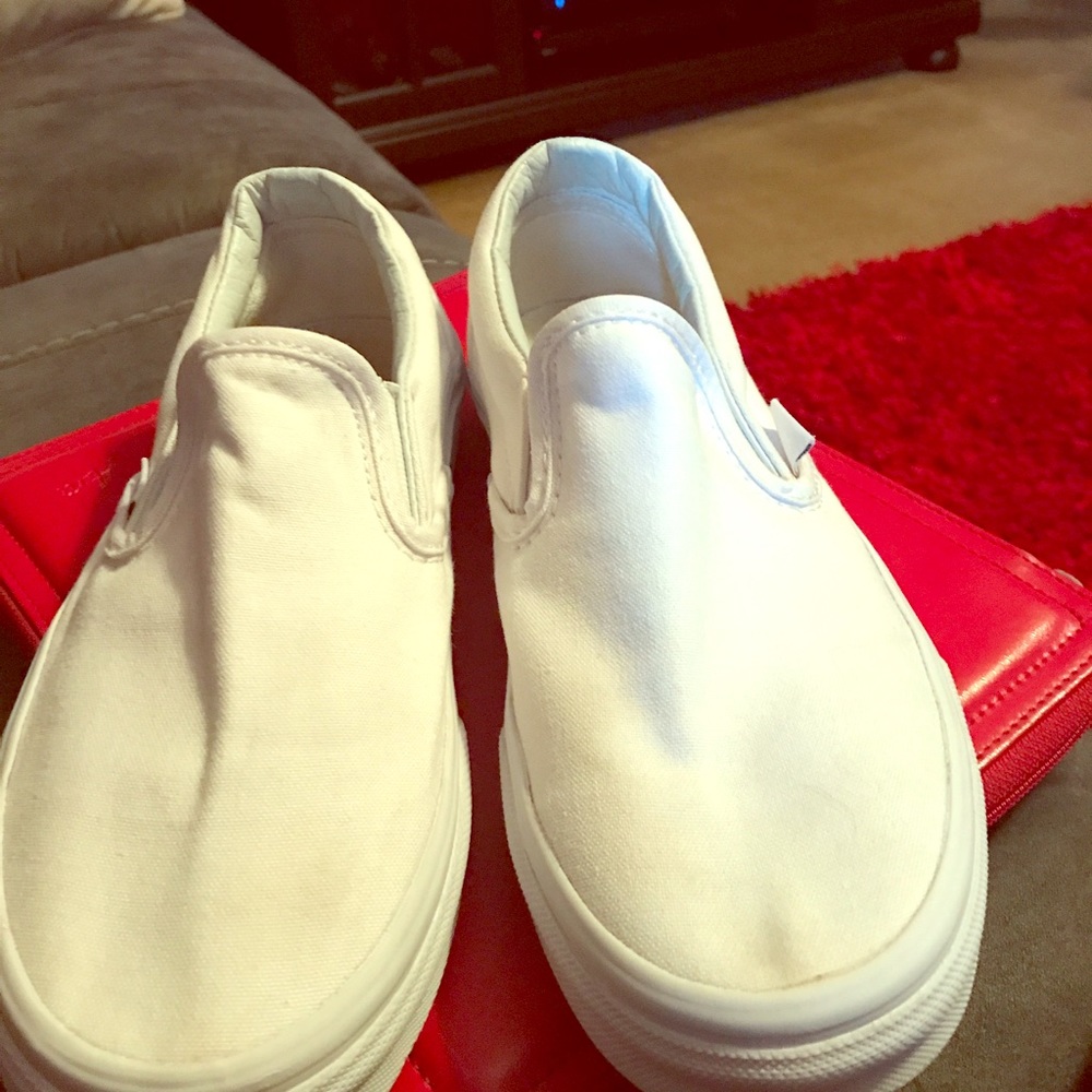 Van's women's white vans size 6