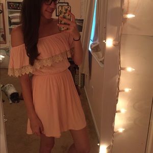 Altar'd State off the shoulder dress