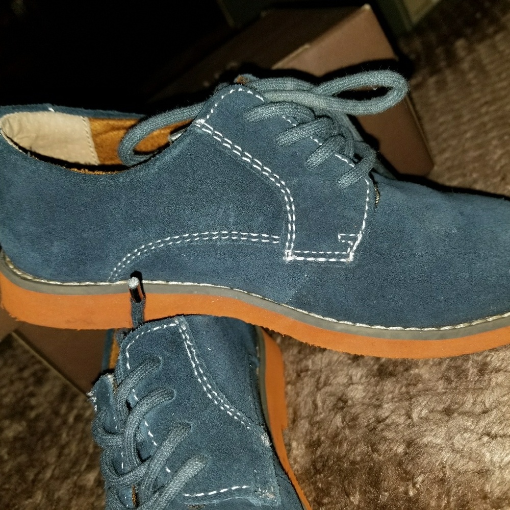 Florsheim Jr.  suede blue shoes