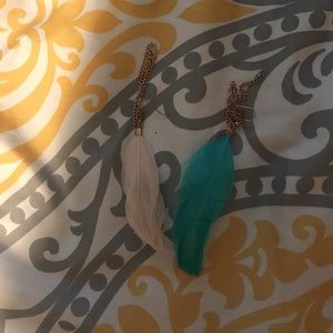 Feather earrings!