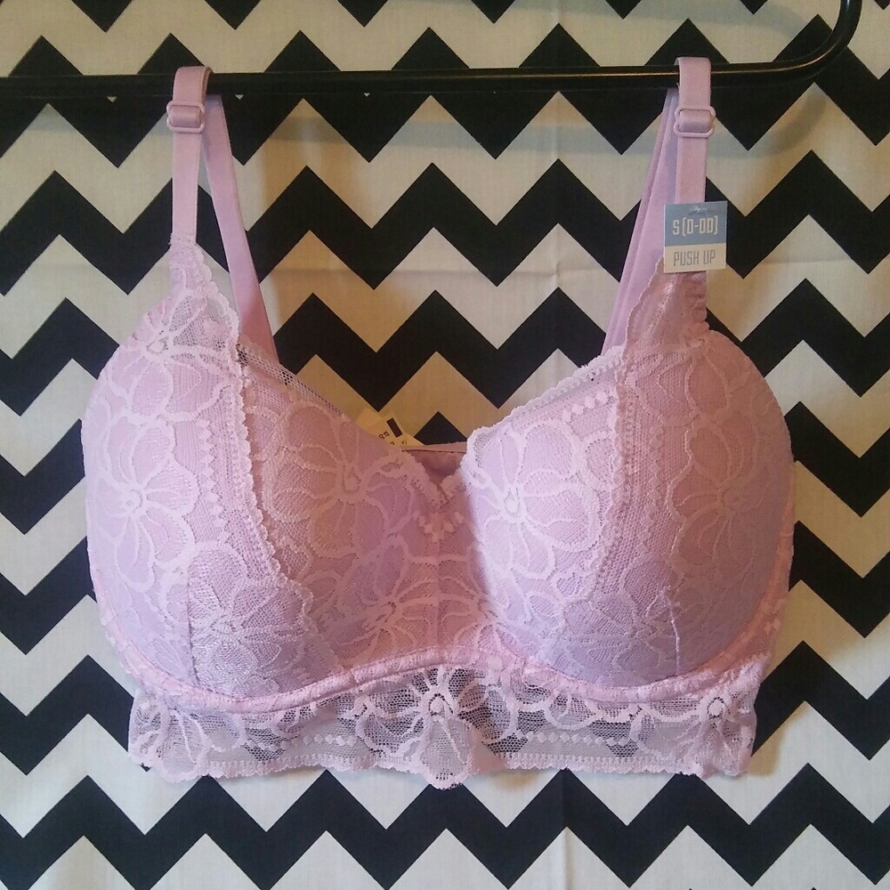NWT Victoria's Secret Pink Lace Bralette S(D-DD)