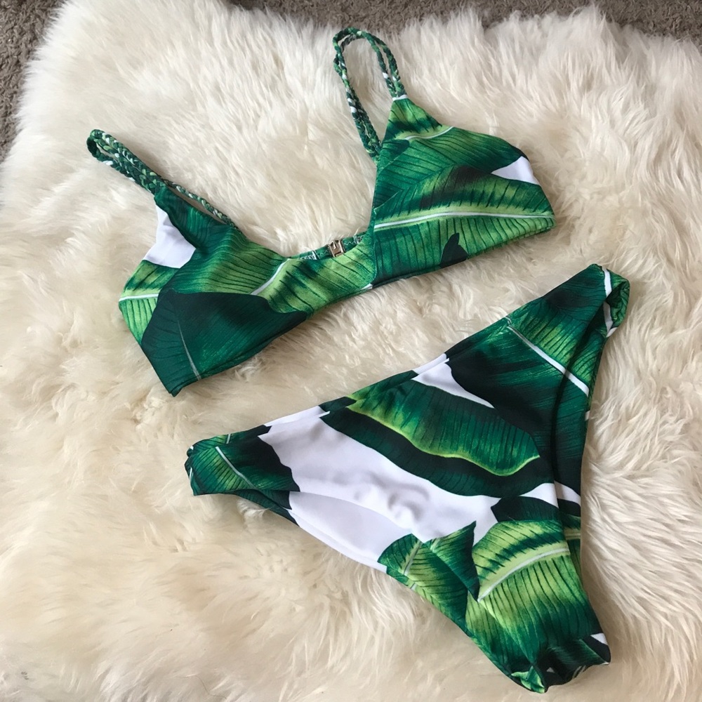Palm leaf bikini