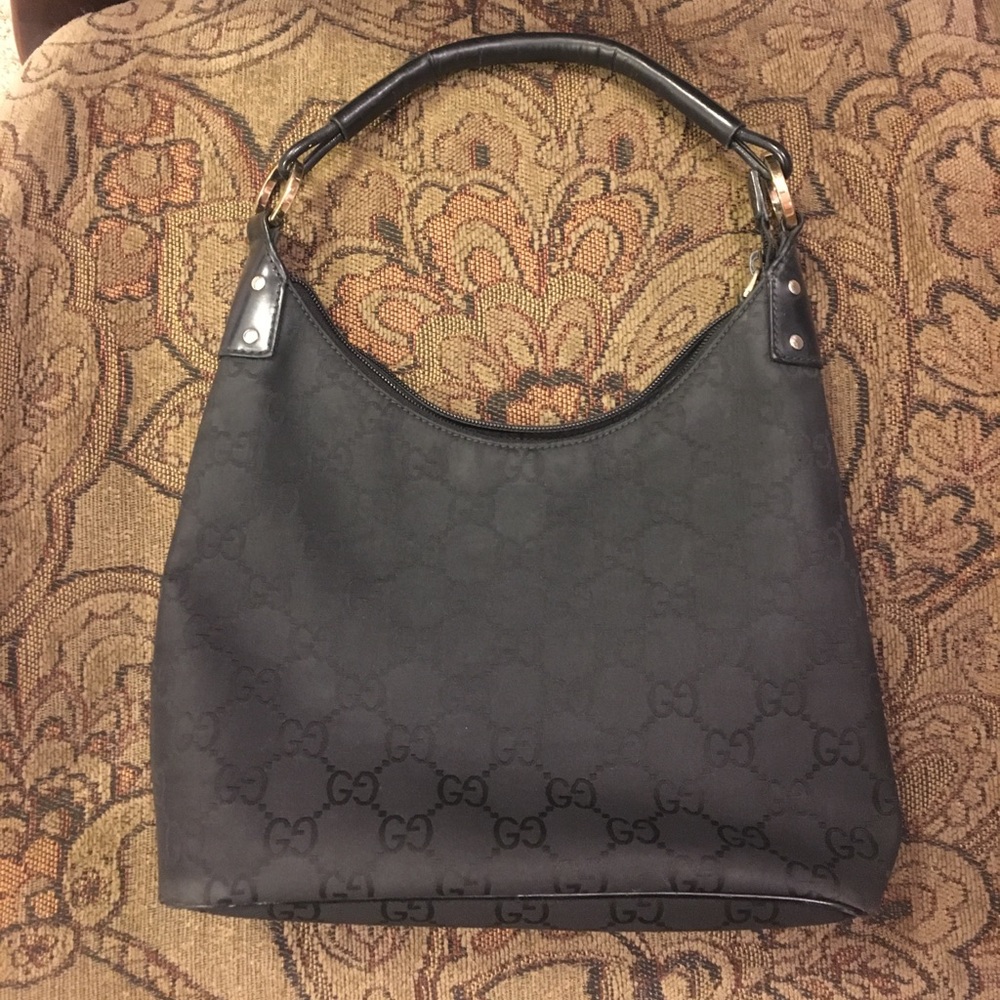 Gucci black hobo bag authentic