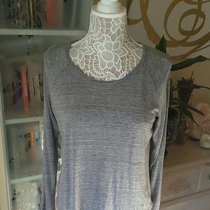 VINCE Long Sleeve Space Dyed Tee