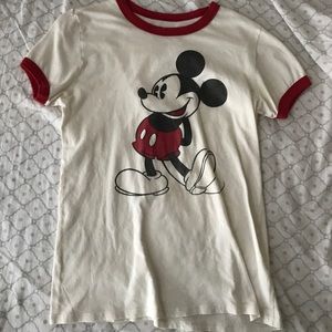 Off White Mickey Mouse Tee