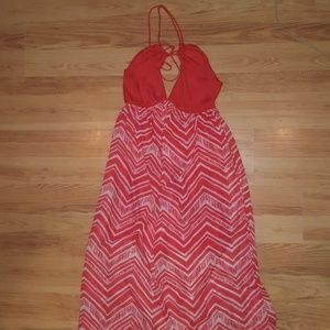 Tangerine maxi dress