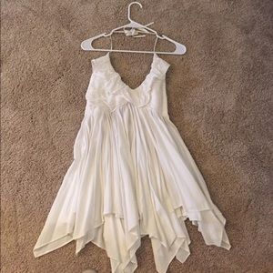 White free people halter dress